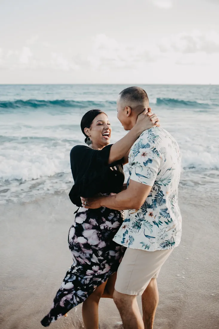 Couple in their wedding attire on Maui, day-after session by Jessie Hawaii Photography