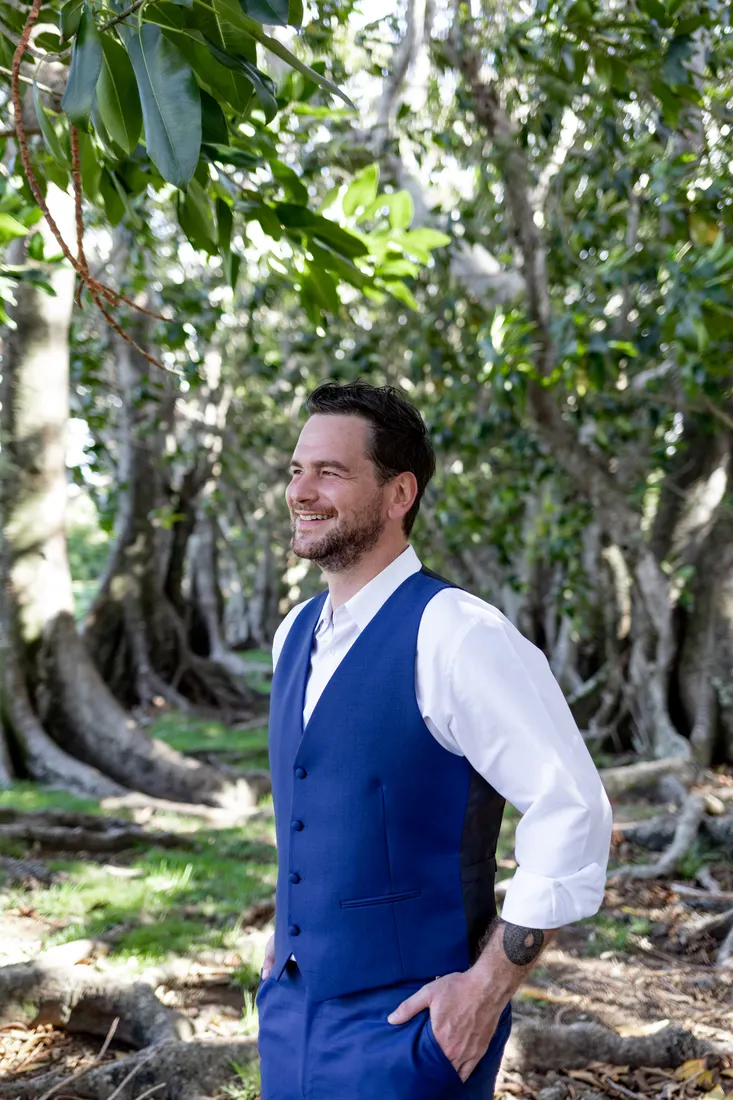 Couple in their wedding attire on Maui, day-after session by Jessie Hawaii Photography