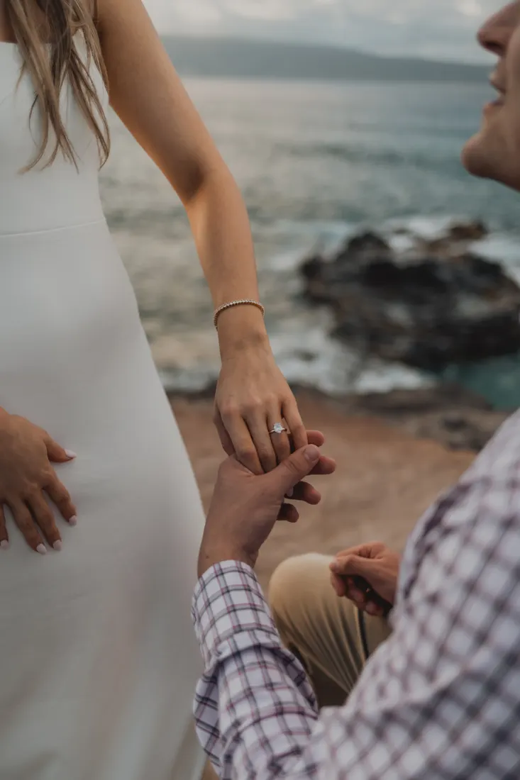 Maui proposal and engagement photo by Jessie Hawaii Photography