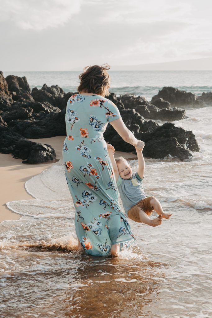 maui family photographer, family session, sun and sea photography