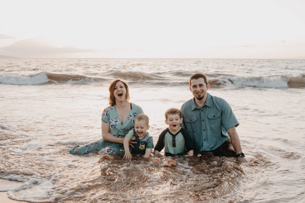 maui family photographer, family session, sun and sea photography