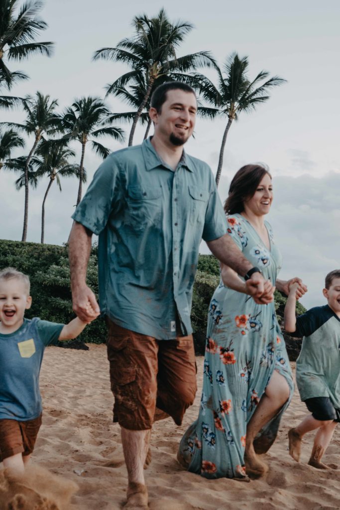 maui family photographer, family session, sun and sea photography